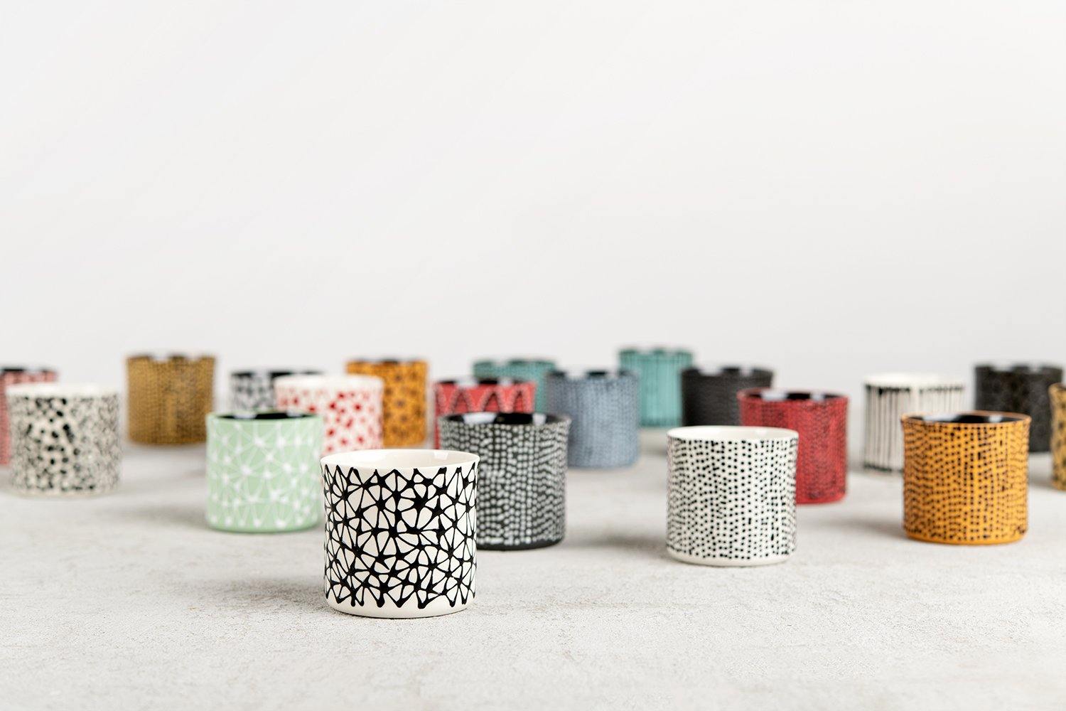 Shira Espresso cup | White with black dots - Maiyanbenyona