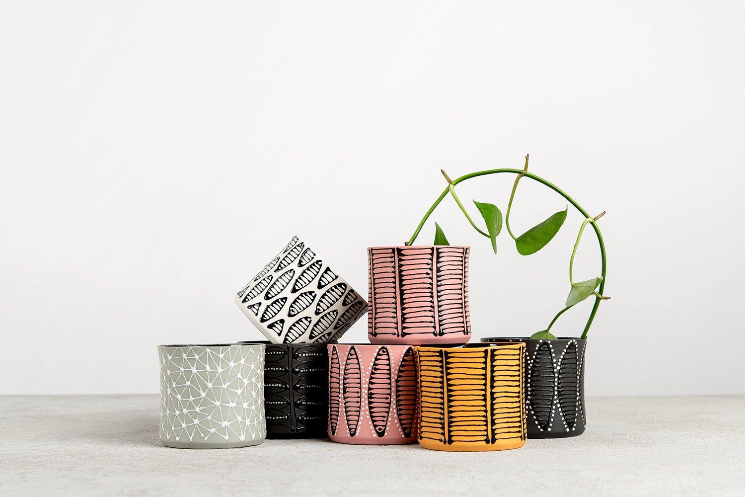 Porcelain Ceramic Planter, Handcrafted Indoor Planter, Multifunctional Ceramic Pot, Slip-Cast Decorative Planter, Home Decor Planter, Succulent Ceramic Pot, Elegant Cylindrical Planter, Colored Porcelain Planter, Artistic Indoor Plant Pot