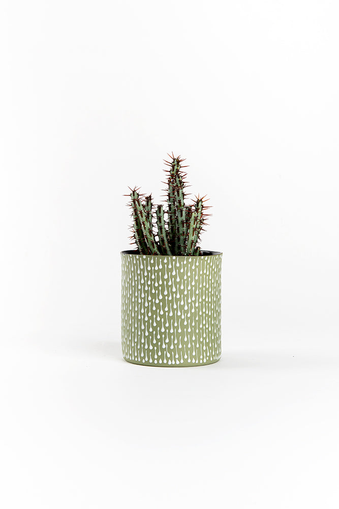 Porcelain Ceramic Planter, Handcrafted Indoor Planter, Multifunctional Ceramic Pot, Slip-Cast Decorative Planter, Home Decor Planter, Succulent Ceramic Pot, Elegant Cylindrical Planter, Colored Porcelain Planter, Artistic Indoor Plant Pot