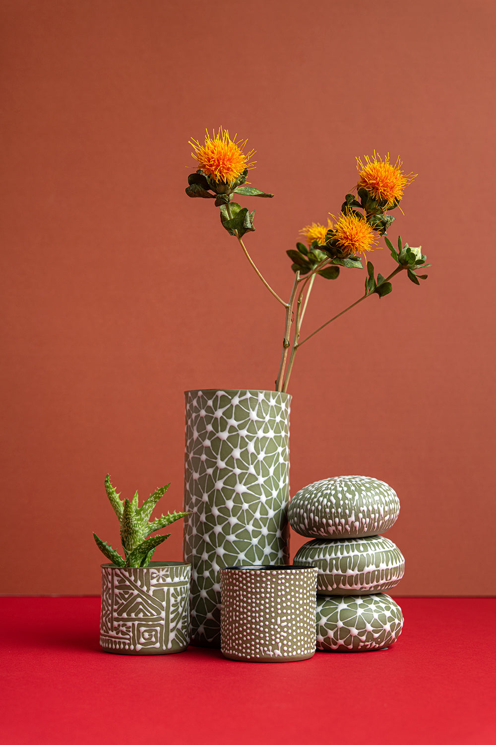 Porcelain Ceramic Planter, Handcrafted Indoor Planter, Multifunctional Ceramic Pot, Slip-Cast Decorative Planter, Home Decor Planter, Succulent Ceramic Pot, Elegant Cylindrical Planter, Colored Porcelain Planter, Artistic Indoor Plant Pot