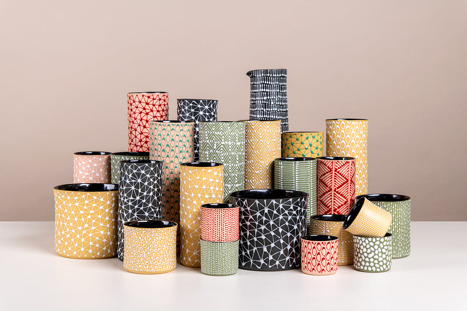 Porcelain Ceramic Planter, Handcrafted Indoor Planter, Multifunctional Ceramic Pot, Slip-Cast Decorative Planter, Home Decor Planter, Succulent Ceramic Pot, Elegant Cylindrical Planter, Colored Porcelain Planter, Artistic Indoor Plant Pot